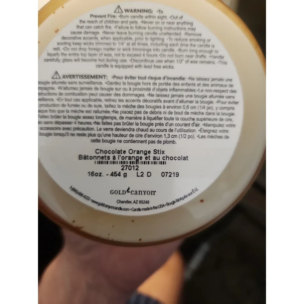 New Gold Canyon Candle 